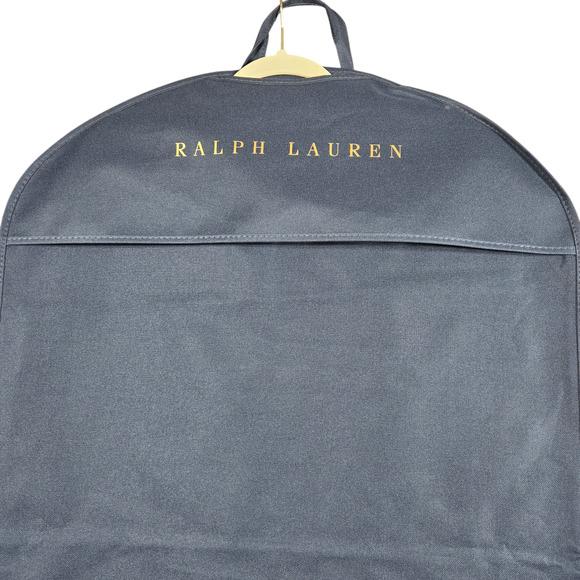 Ralph Lauren Garment Bag Blue 24x39 Suits Shirts Travel Storage Side Zip Handles - Picture 3 of 4